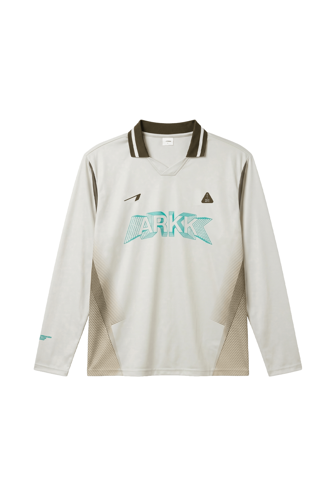 ARKK Apparel Football Shirt LS | Beige Brown Mint T-Shirt
